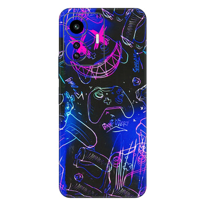 IQOO Phone Skins (All Models) - Gamers Paradise - 3D Embossed Finish (L-258) IQOO Z6 Lite 5G