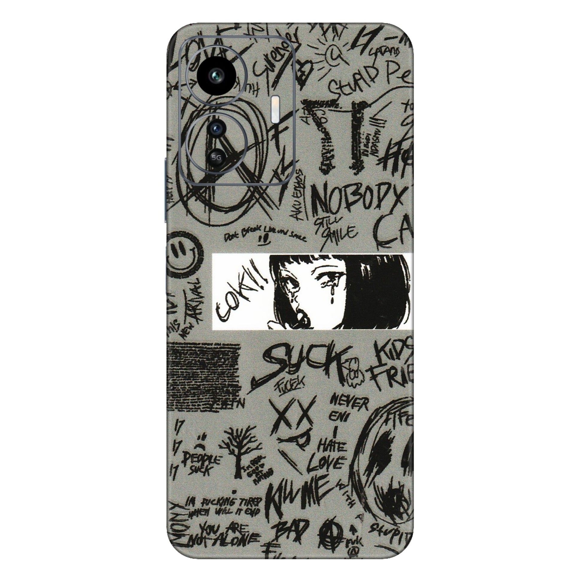 IQOO Phone Skins (All Models) - Never Have Love Anime - 3D Embossed Finish (L-260) IQOO Z6 Lite 5G