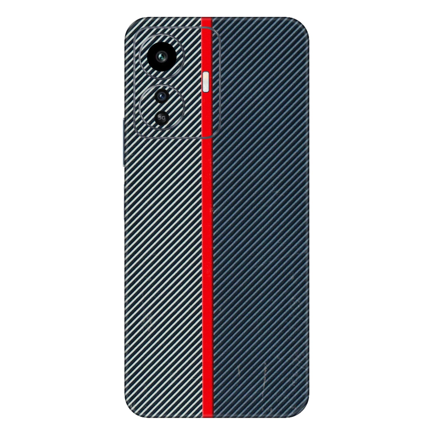 IQOO Phone Skins (All Models) - Blue Sober Lines - 3D Embossed Finish (L-305) IQOO Z6 Lite 5G