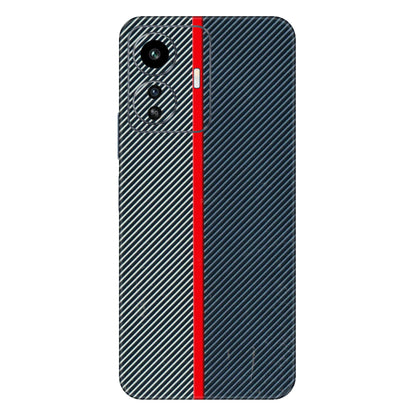IQOO Phone Skins (All Models) - Blue Sober Lines - 3D Embossed Finish (L-305) IQOO Z6 Lite 5G