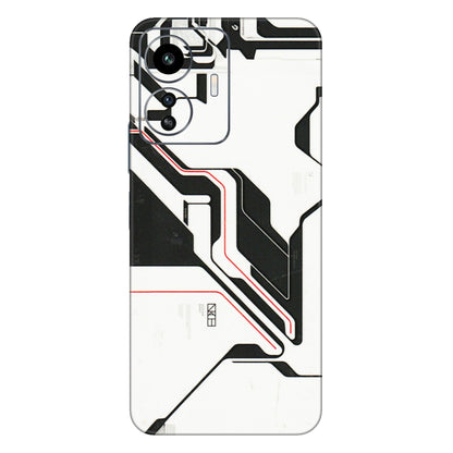 IQOO Phone Skins (All Models) - White Techy Logo - 3D Embossed Finish (L-312) IQOO Z6 Lite 5G