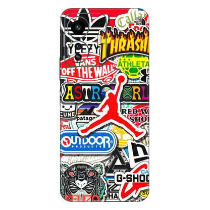 IQOO Phone Skins (All Models) - Multi Brands Sticker Graffiti - 3D Embossed Finish (L-37) IQOO Z6 Lite 5G
