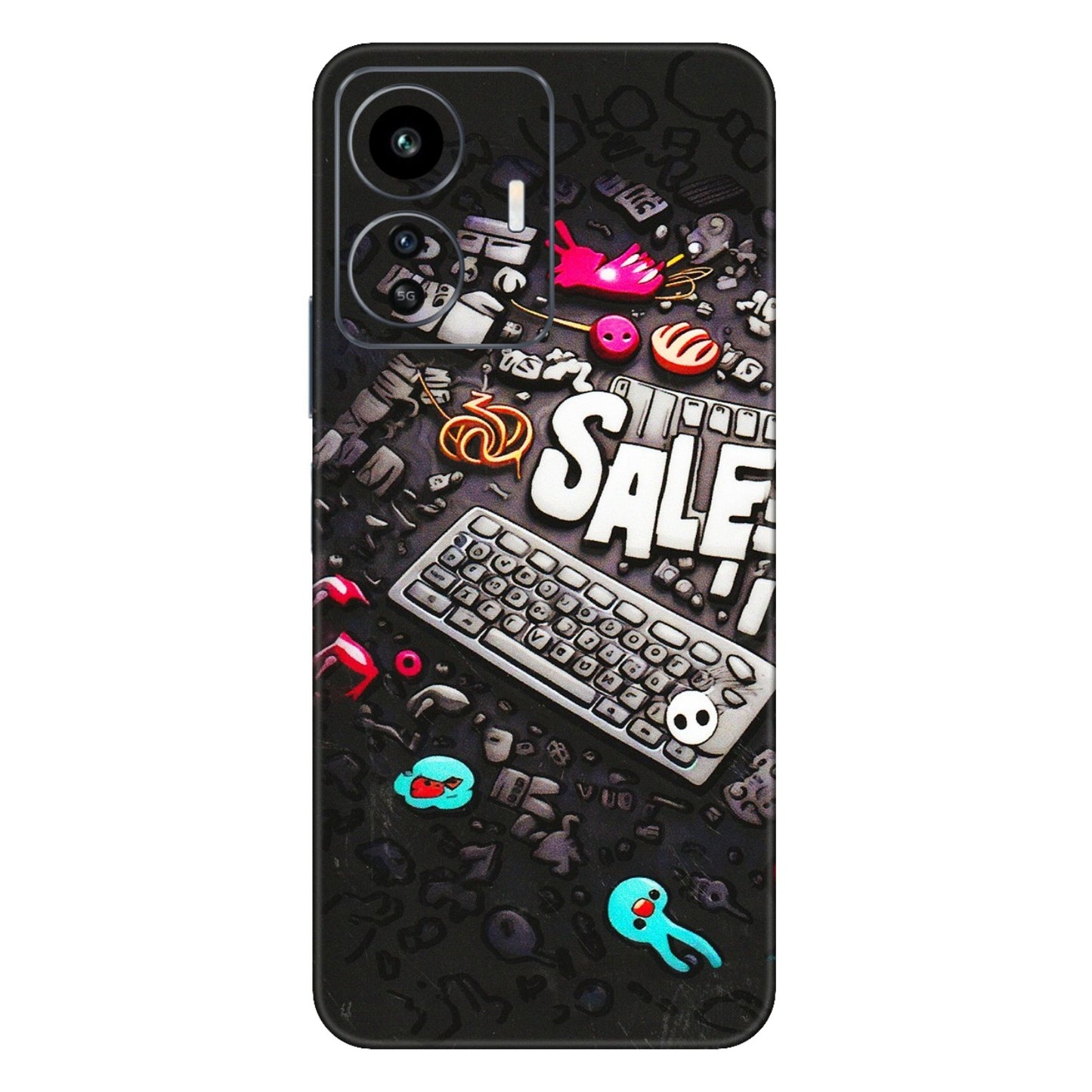 IQOO Phone Skins (All Models) - Gadgets Sale - 3D Embossed Finish (L-50) IQOO Z6 Lite 5G