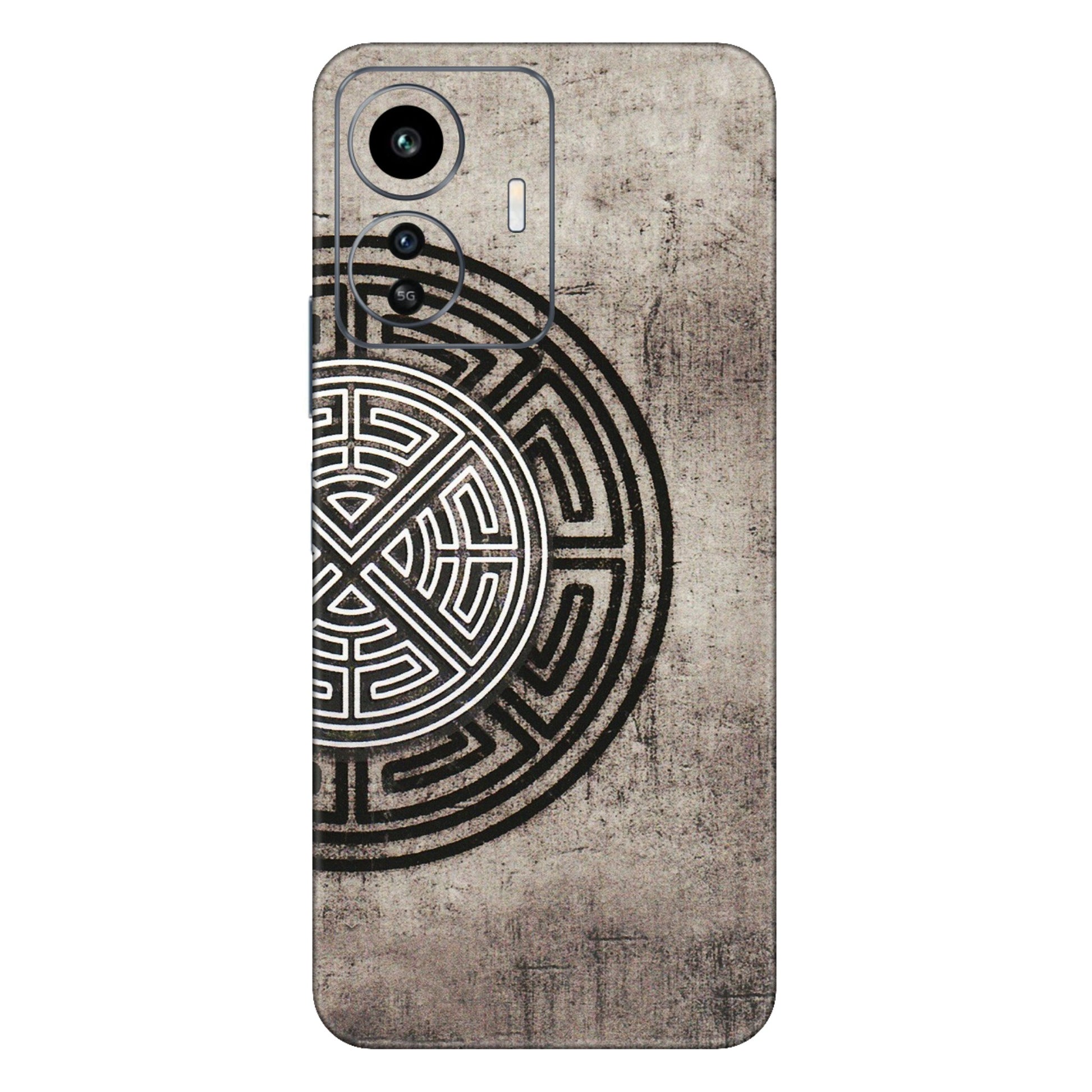 IQOO Phone Skins (All Models) - Mysterious Circular Design - 3D Embossed Finish (L-63) IQOO Z6 Lite 5G