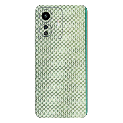IQOO Phone Skins (All Models) - Gucci Fabric Pattern - 3D Embossed Finish (L-73) IQOO Z6 Lite 5G