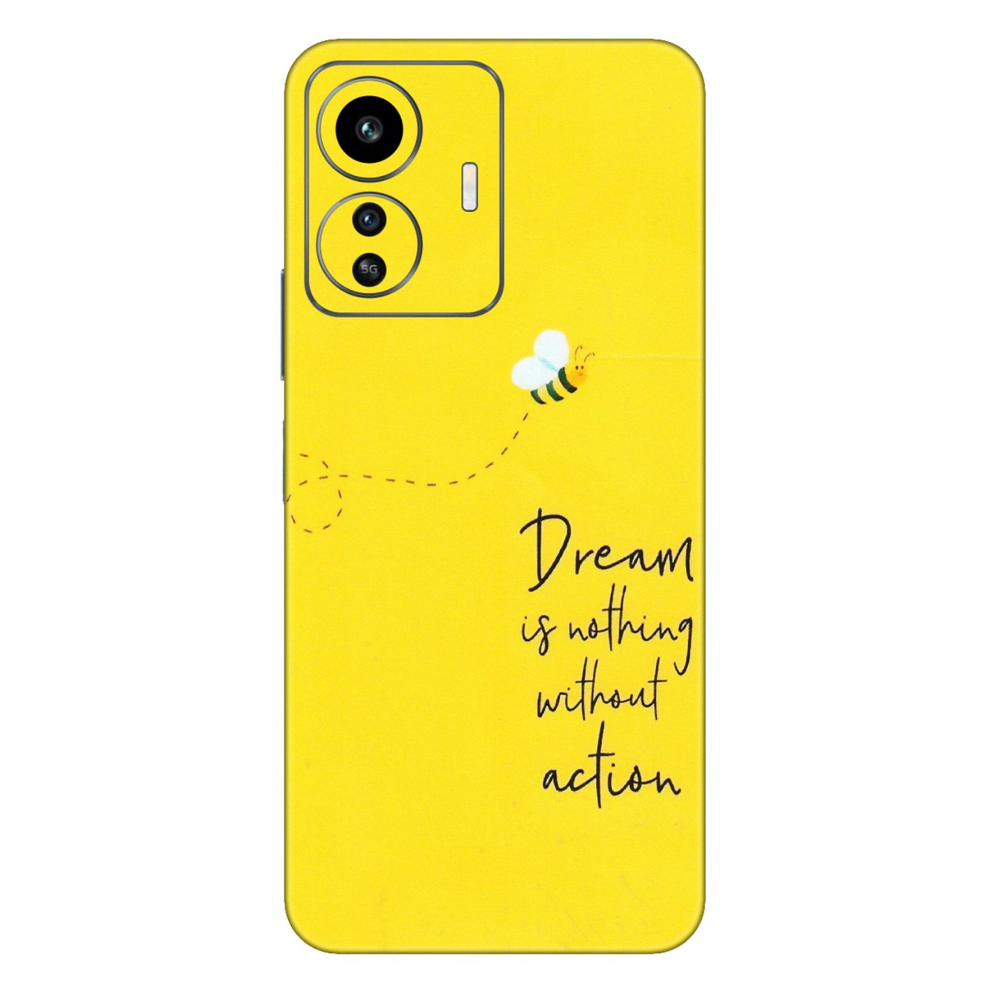 IQOO Phone Skins (All Models) - Dream Is Nothing Without Action - Matte Finish (M-138) IQOO Z6 Lite 5G