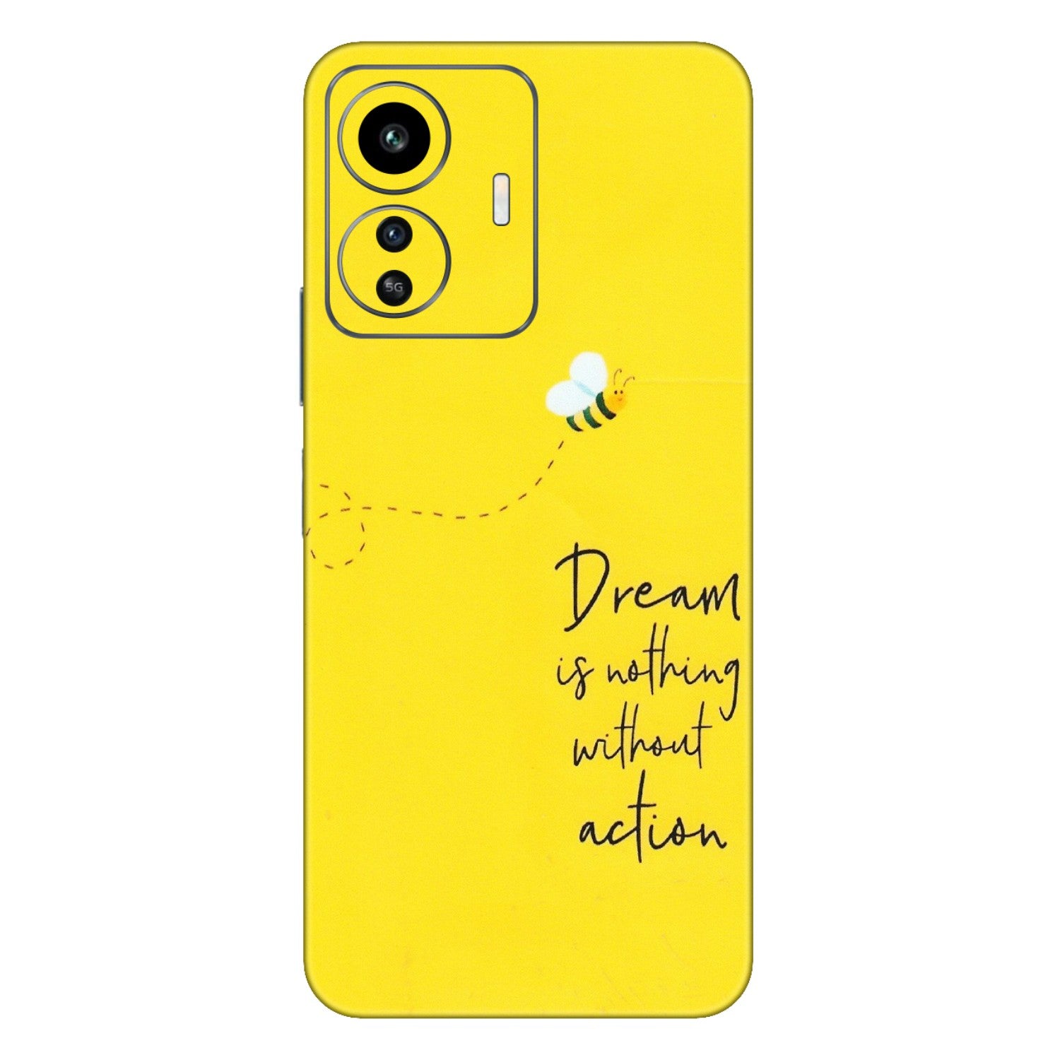 IQOO Phone Skins (All Models) - Dream Is Nothing Without Action - Matte Finish (M-138) IQOO Z6 Lite 5G