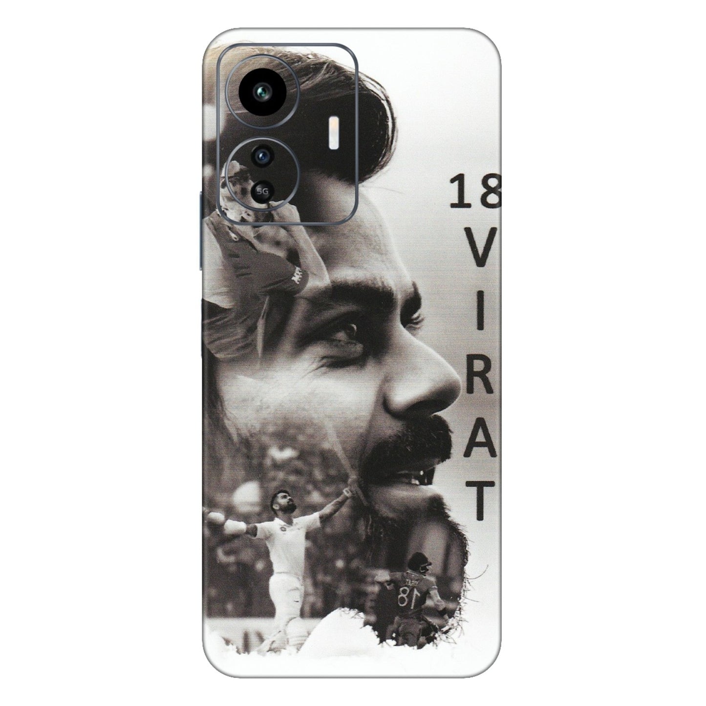 IQOO Phone Skins (All Models) - Virat Kohli Cricketer - Matte Finish (M-163) IQOO Z6 Lite 5G