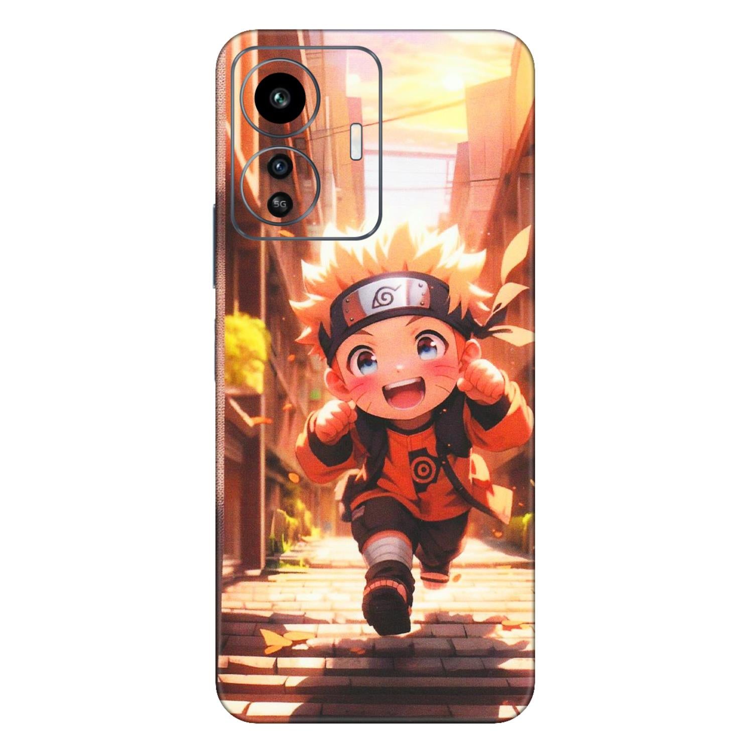 IQOO Phone Skins (All Models) - Naruto Cute Toon Running - Matte Finish (M-04) IQOO Z6 Lite 5G