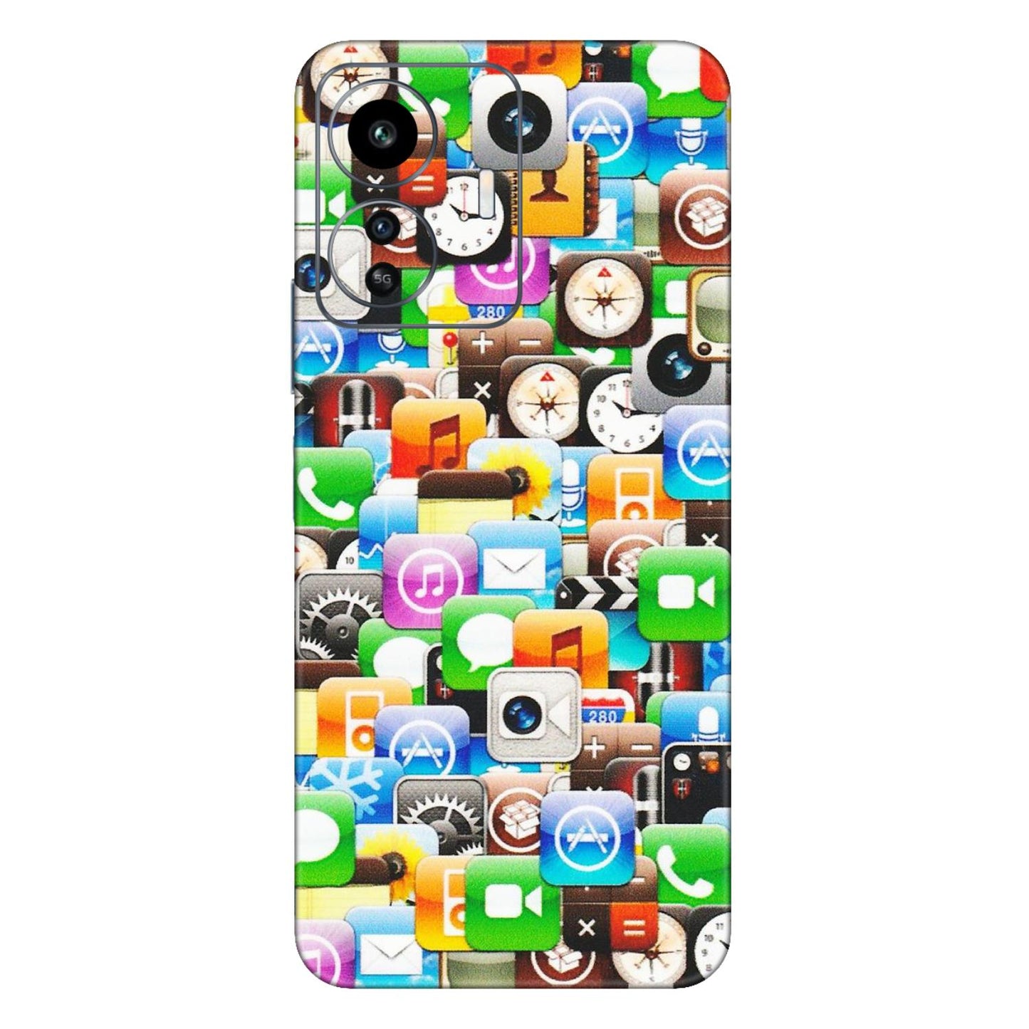 IQOO Phone Skins (All Models) - All Apple Icons - Matte Finish (M-93) IQOO Z6 Lite 5G