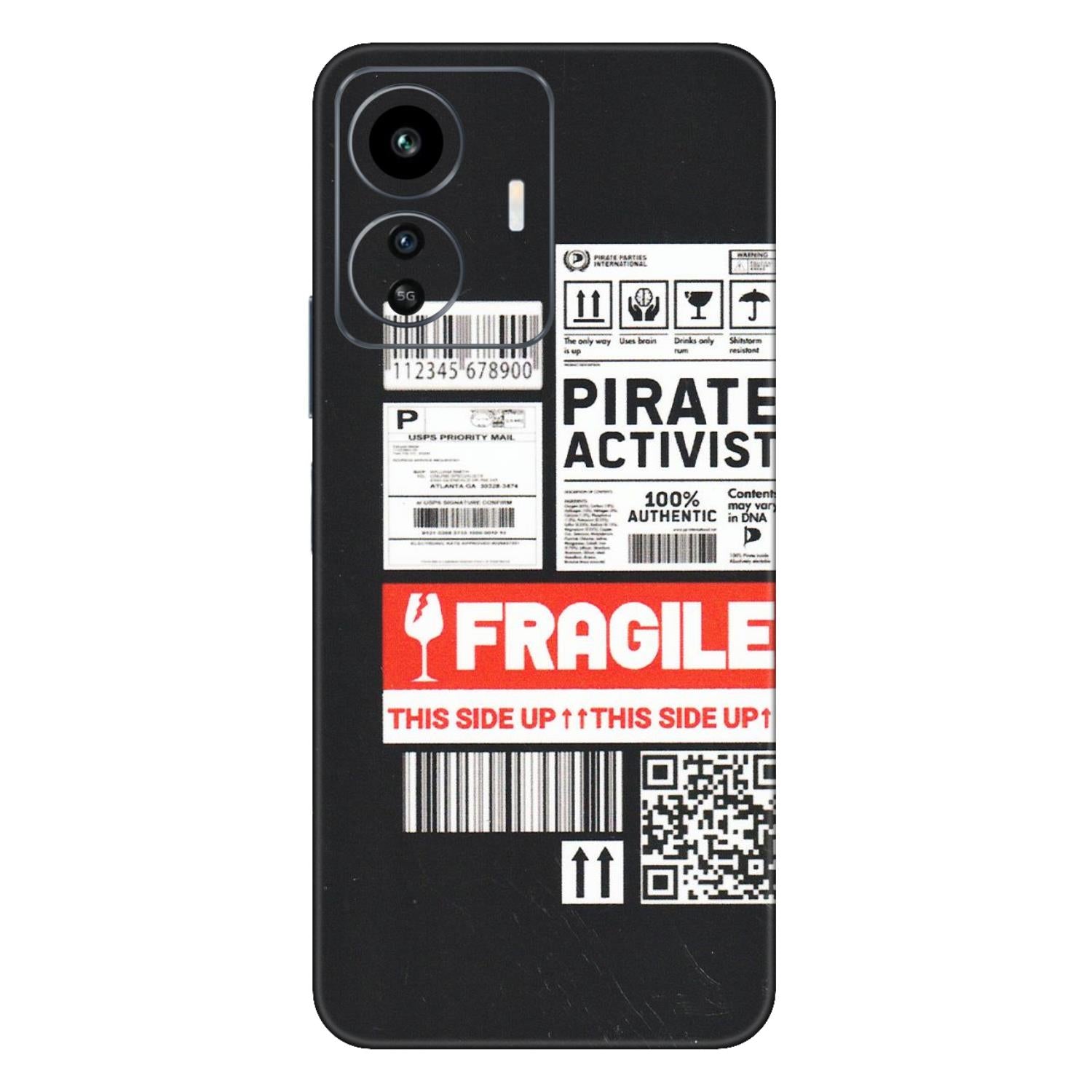 IQOO Phone Skins (All Models) - Handle With Care - Matte Finish (M-99) IQOO Z6 Lite 5G