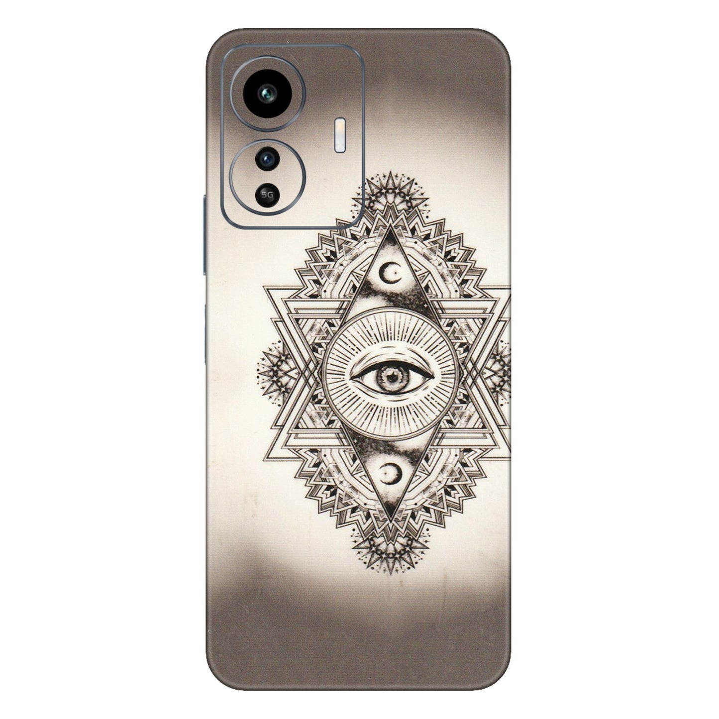 IQOO Phone Skins (All Models) - Illuminati Great Eye - Transparent Finish (T-14) IQOO Z6 Lite 5G