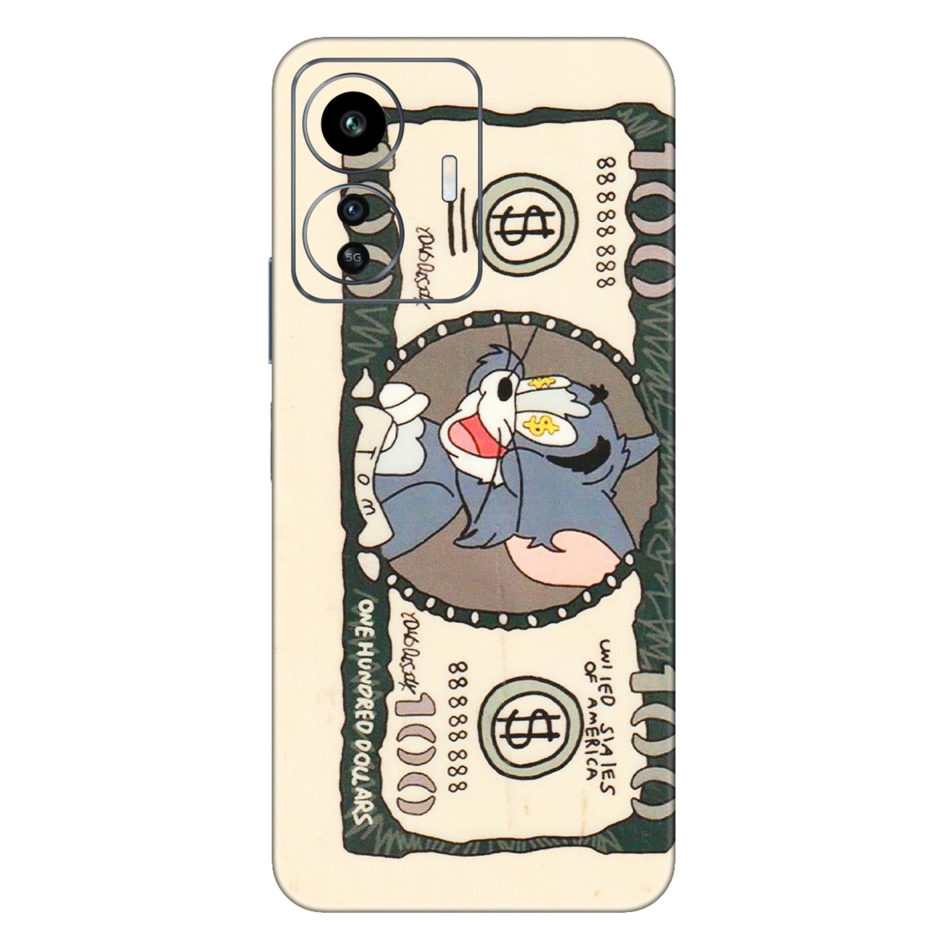 IQOO Phone Skins (All Models) - One Hundred Dollar Tom - Transparent Finish (T-16) IQOO Z6 Lite 5G