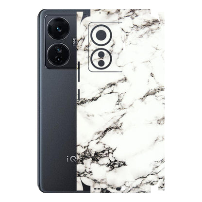 IQOO Phone Skins (All Models) - Black and White Marble Texture - 3D Embossed Finish (L-124) IQOO Z6 PRO 5G