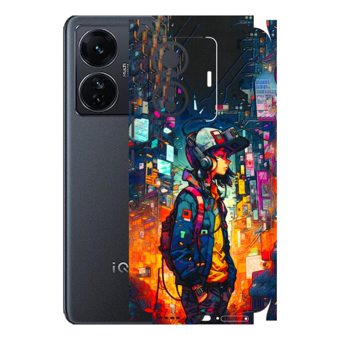 IQOO Phone Skins (All Models) - Street Anime Guy - 3D Embossed Finish (L-158) IQOO Z6 PRO 5G