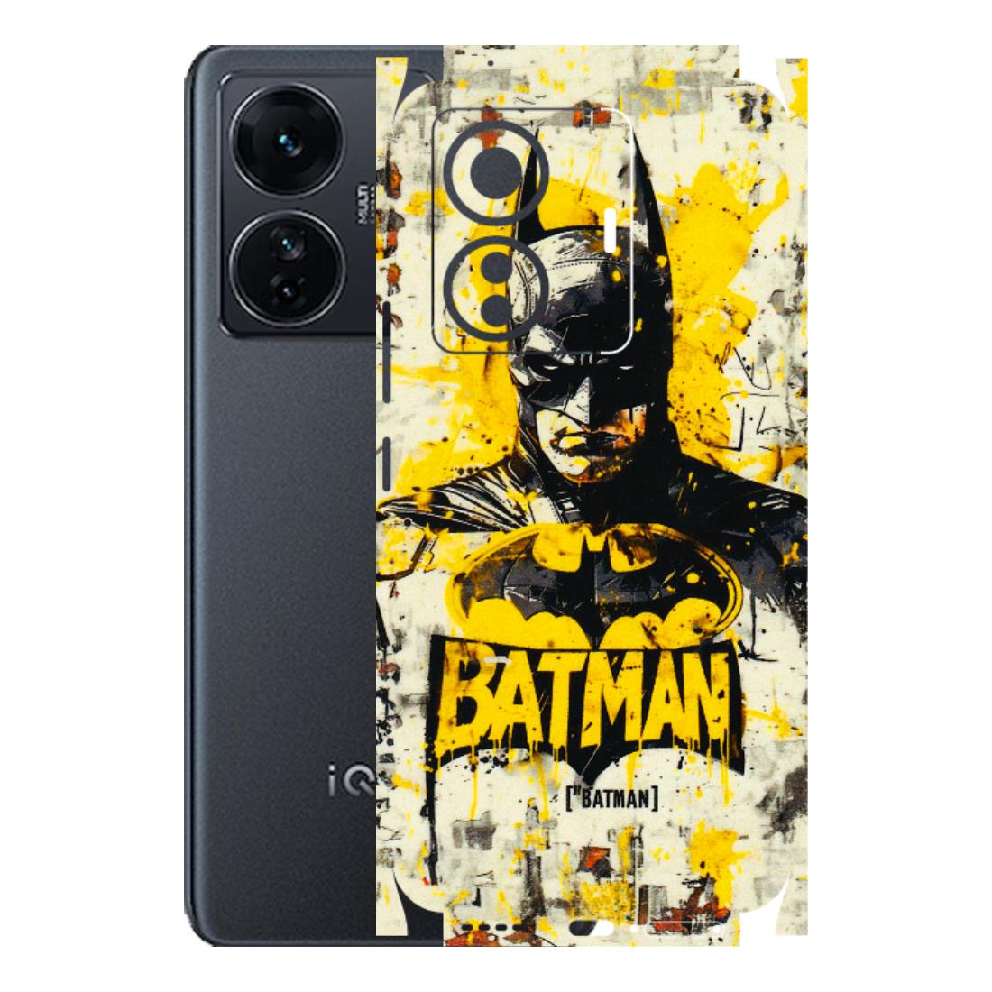 IQOO Phone Skins (All Models) - Batman Yellow BT - 3D Embossed Finish (L-304) IQOO Z6 PRO 5G