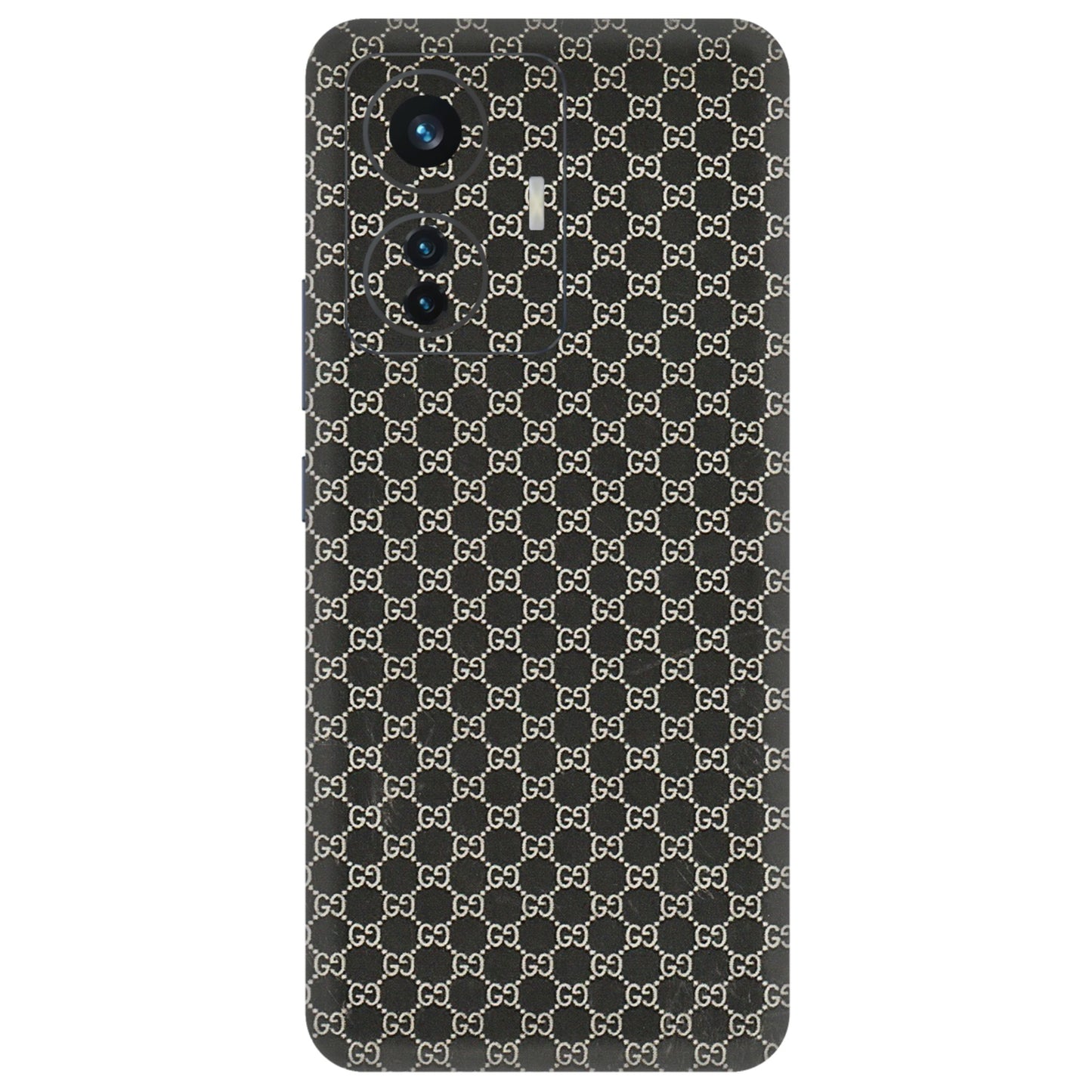 IQOO Phone Skins (All Models) - Black G Print - 3D Embossed Finish (L-109) IQOO Z6 PRO 5G
