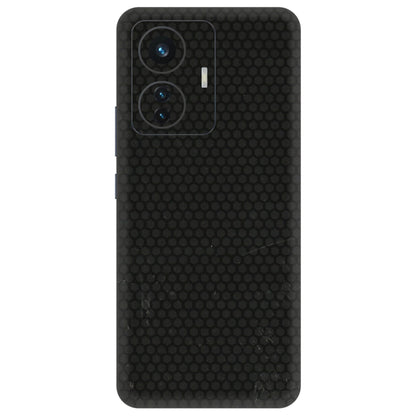 IQOO Phone Skins (All Models) - Black honeycomb - 3D Embossed Finish (L-114) IQOO Z6 PRO 5G