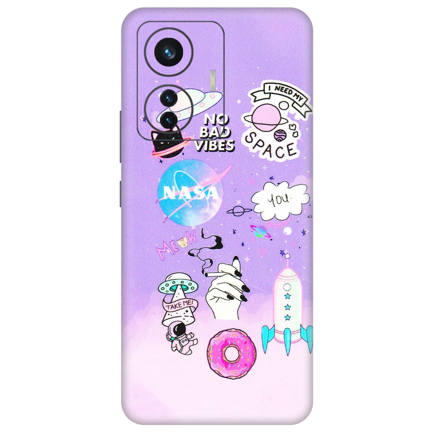 IQOO Phone Skins (All Models) - I Need My Nasa Skin - 3D Embossed Finish (L-149) IQOO Z6 PRO 5G