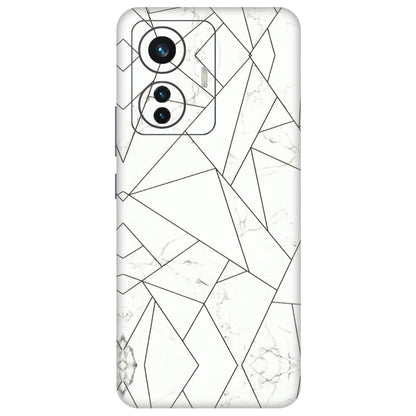 IQOO Phone Skins (All Models) - Luxury White Marble Effect - 3D Embossed Finish (L-168) IQOO Z6 PRO 5G