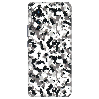 IQOO Phone Skins (All Models) - White Black Camouflage - 3D Embossed Finish (L-18) IQOO Z6 PRO 5G