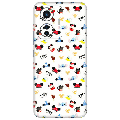 IQOO Phone Skins (All Models) - Minnie Mouse & Donald Doodles s - 3D Embossed Finish (L-194) IQOO Z6 PRO 5G