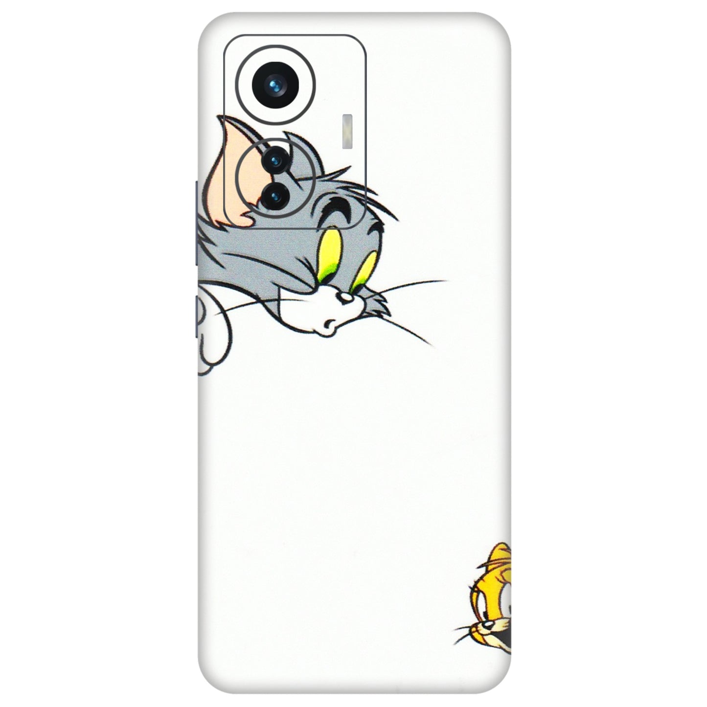 IQOO Phone Skins (All Models) - Cute Tom And Jerry - 3D Embossed Finish (L-220) IQOO Z6 PRO 5G