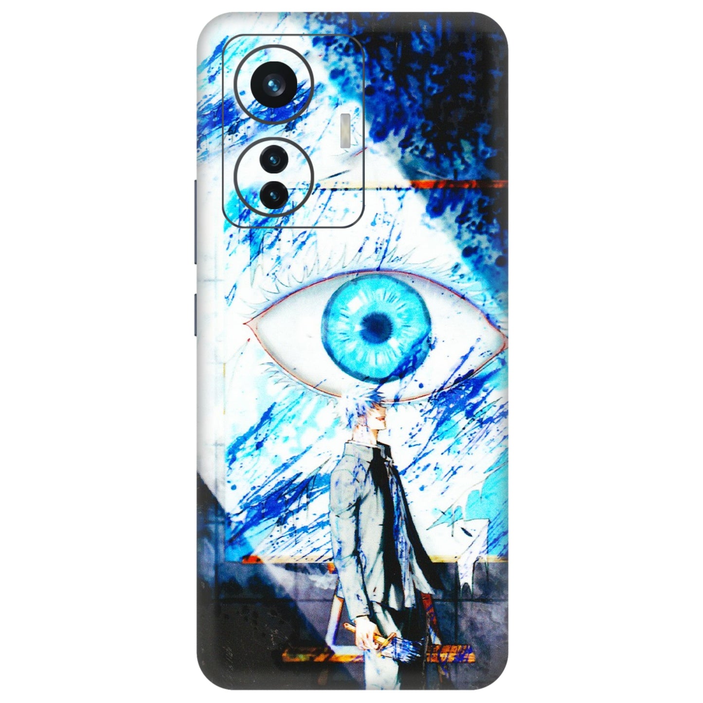 IQOO Phone Skins (All Models) - Gojo Satoru evil eye - 3D Embossed Finish (L-239) IQOO Z6 PRO 5G
