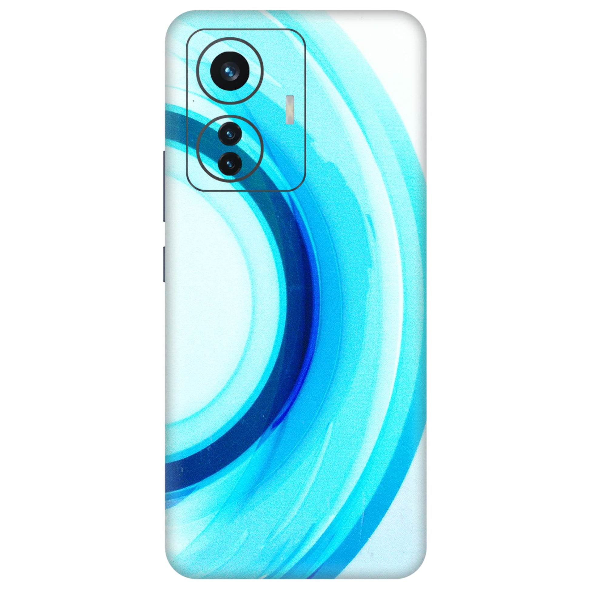 IQOO Phone Skins (All Models) - The Blue Curve - 3D Embossed Finish (L-244) IQOO Z6 PRO 5G