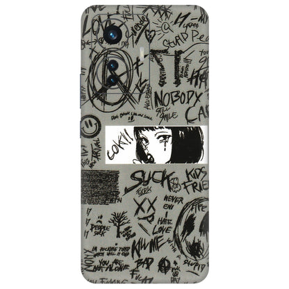 IQOO Phone Skins (All Models) - Never Have Love Anime - 3D Embossed Finish (L-260) IQOO Z6 PRO 5G