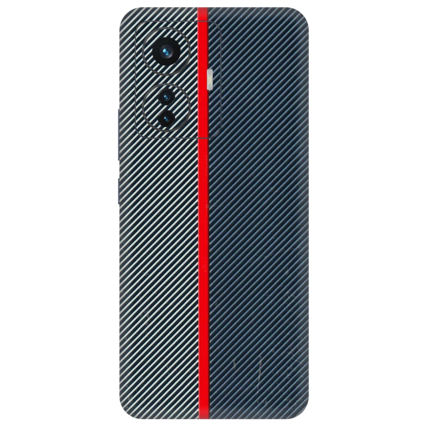 IQOO Phone Skins (All Models) - Blue Sober Lines - 3D Embossed Finish (L-305) IQOO Z6 PRO 5G