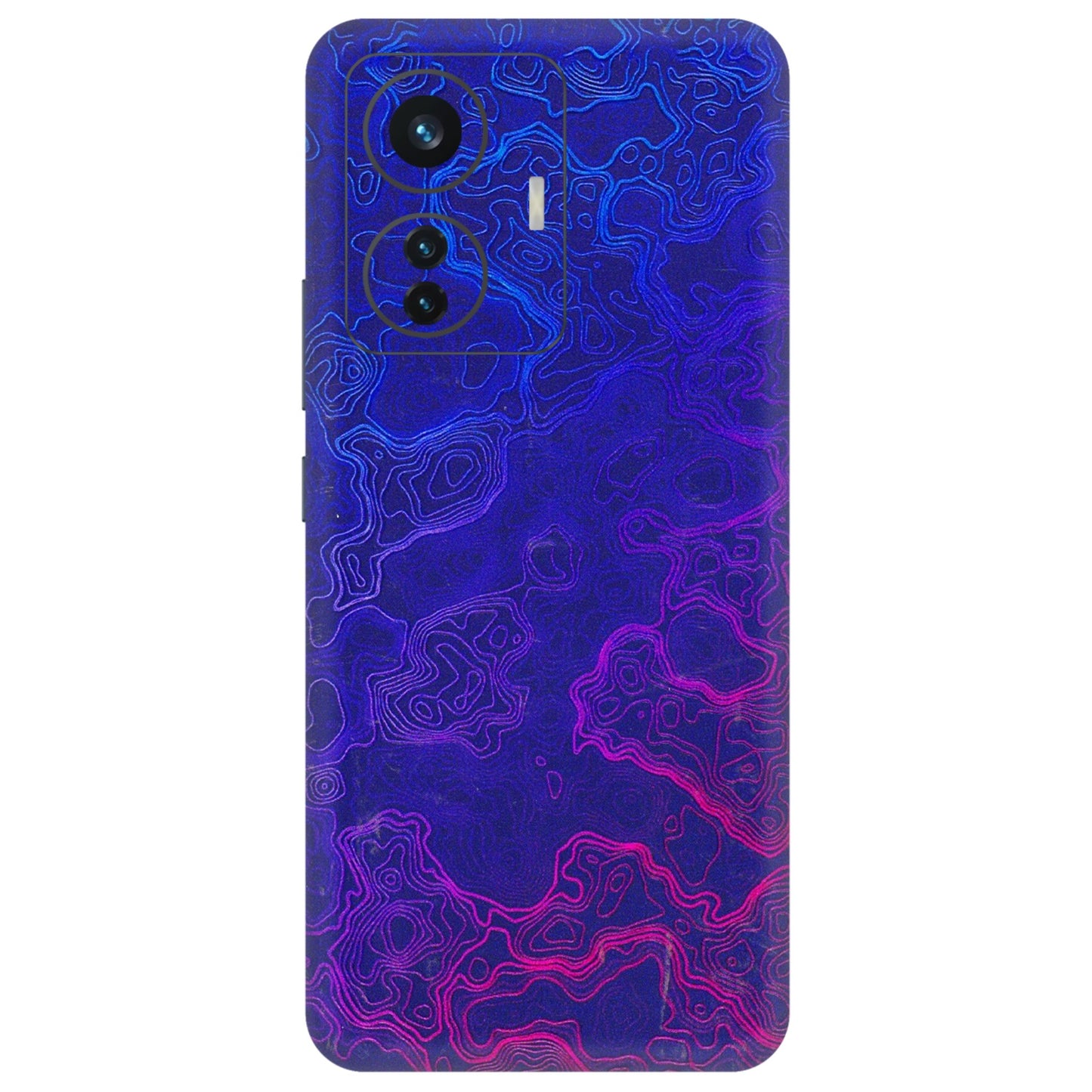 IQOO Phone Skins (All Models) - Purple Ripples Swirl - 3D Embossed Finish (L-314) IQOO Z6 PRO 5G