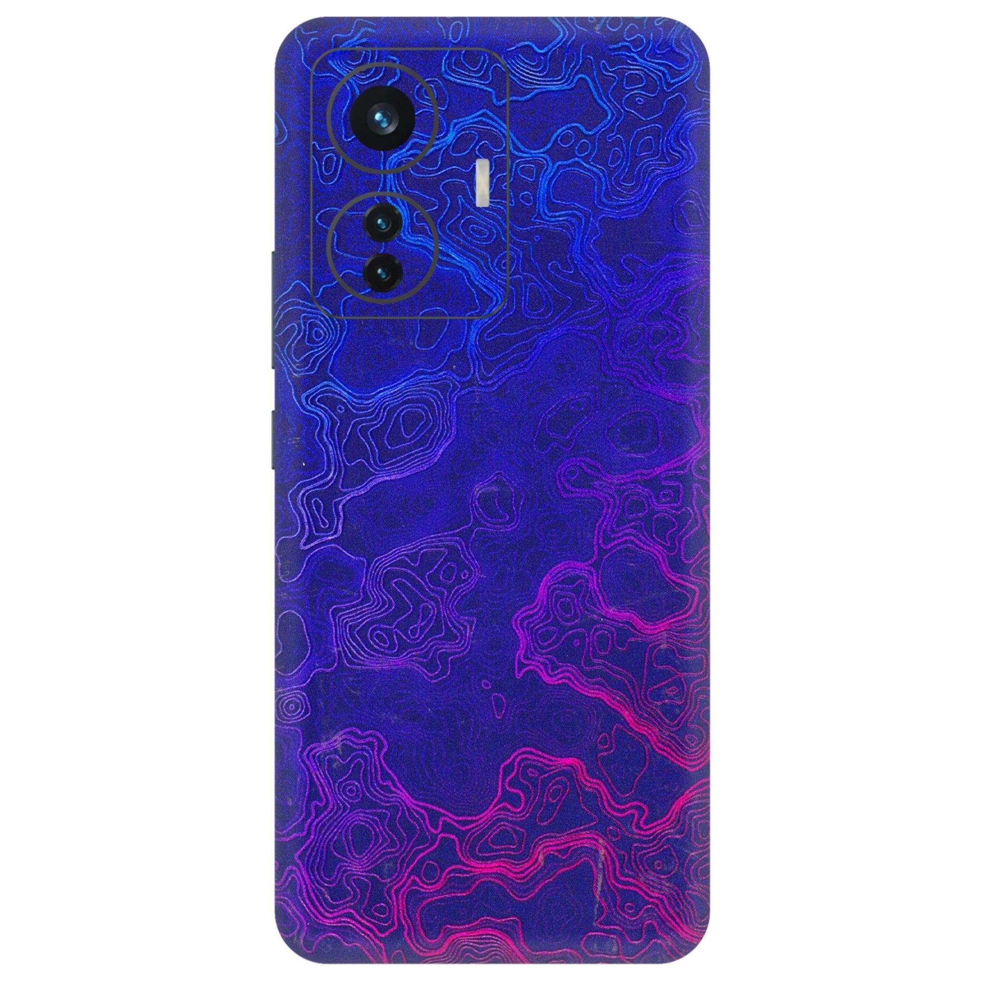 IQOO Phone Skins (All Models) - Purple Ripples Swirl - 3D Embossed Finish (L-314) IQOO Z6 PRO 5G