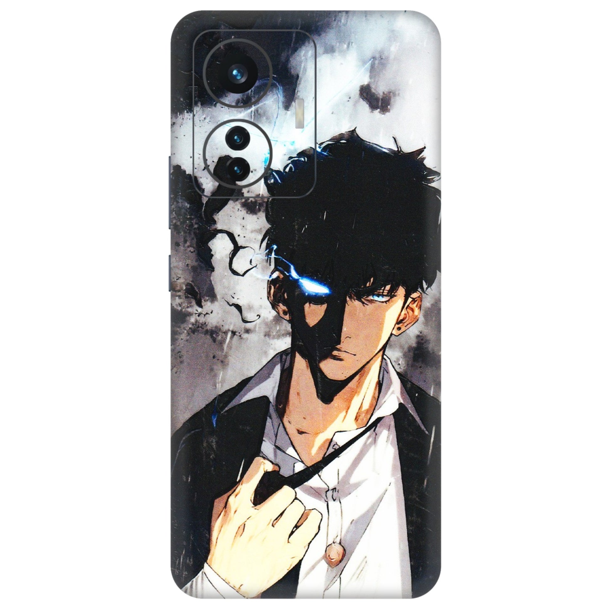 IQOO Phone Skins (All Models) - Sung Jinwoo Manhwa Anime - 3D Embossed Finish (L-328) IQOO Z6 PRO 5G
