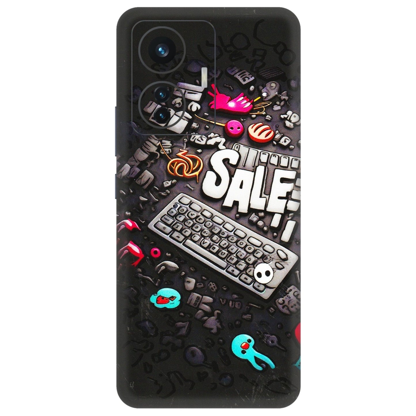IQOO Phone Skins (All Models) - Gadgets Sale - 3D Embossed Finish (L-50) IQOO Z6 PRO 5G