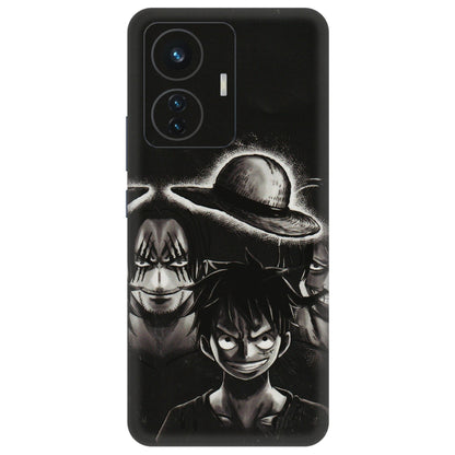 IQOO Phone Skins (All Models) - Black Luffy Hat - 3D Embossed Finish (L-57) IQOO Z6 PRO 5G