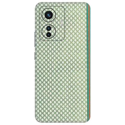 IQOO Phone Skins (All Models) - Gucci Fabric Pattern - 3D Embossed Finish (L-73) IQOO Z6 PRO 5G