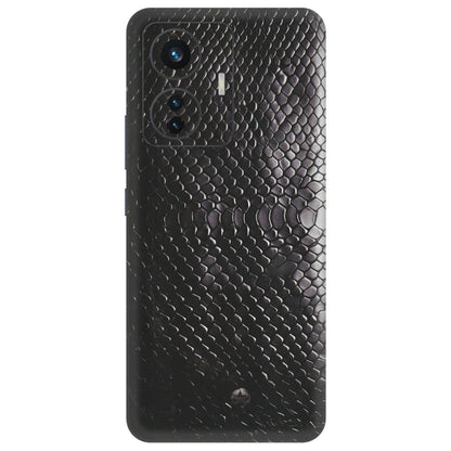 IQOO Phone Skins (All Models) - Black Snack Leather - Matte Finish (M-147) IQOO Z6 PRO 5G