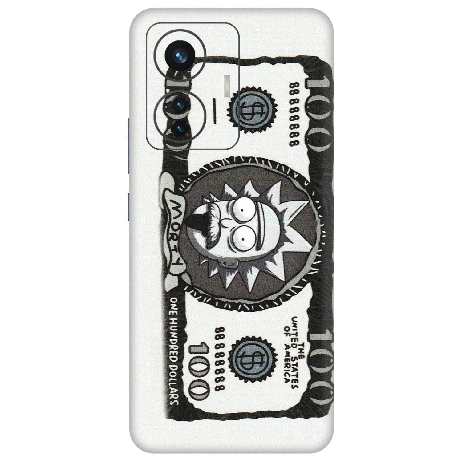IQOO Phone Skins (All Models) - Rick And Morty Hundred Dollar Anime - Matte Finish (M-161) IQOO Z6 PRO 5G