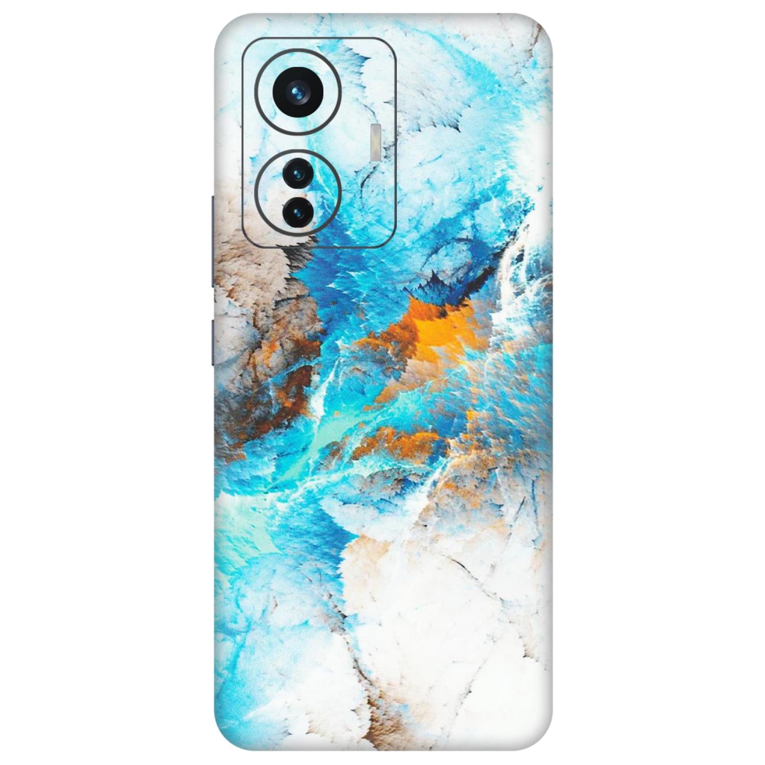IQOO Phone Skins (All Models) - Blue Waves Abstract - Matte Finish (M-19) IQOO Z6 PRO 5G