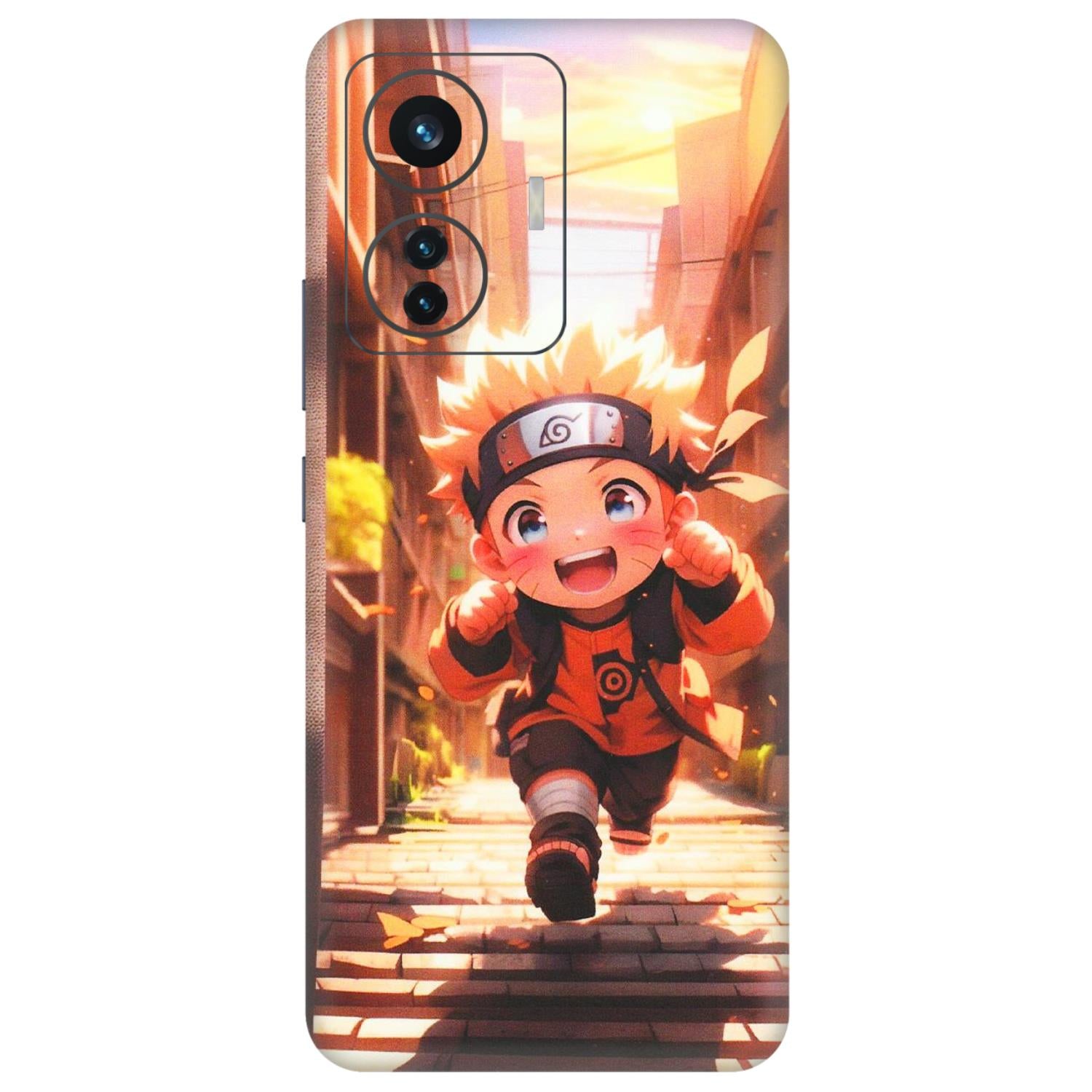 IQOO Phone Skins (All Models) - Naruto Cute Toon Running - Matte Finish (M-04) IQOO Z6 PRO 5G