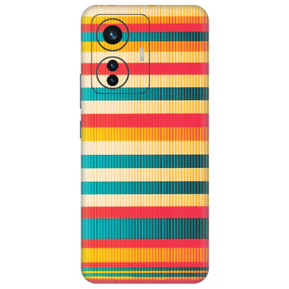 IQOO Phone Skins (All Models) - Colourful Stripes Soothing Effect - Matte Finish (M-86) IQOO Z6 PRO 5G