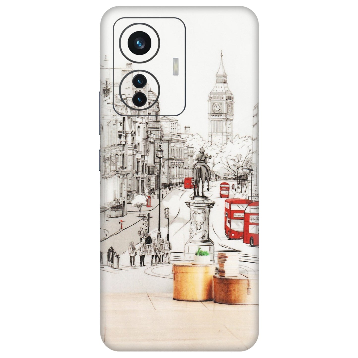IQOO Phone Skins (All Models) - London Street - Transparent Finish (T-02) IQOO Z6 PRO 5G