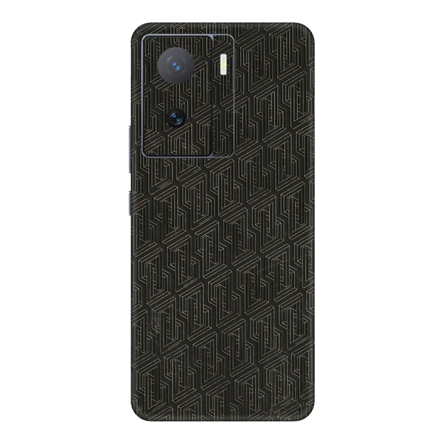 IQOO Phone Skins (All Models) - Black Abstract Pattern - 3D Embossed Finish (L-117) IQOO Z7