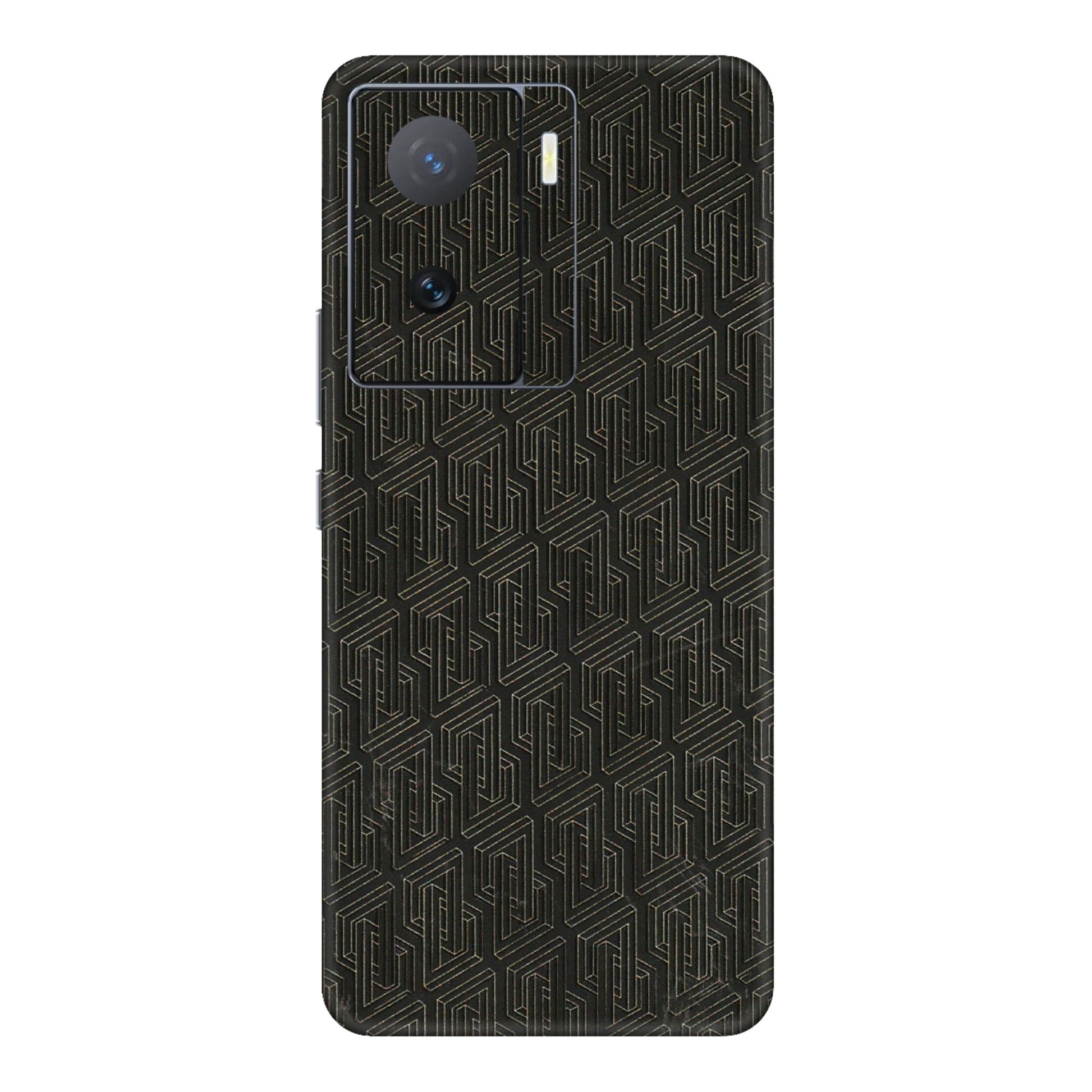 IQOO Phone Skins (All Models) - Black Abstract Pattern - 3D Embossed Finish (L-117) IQOO Z7