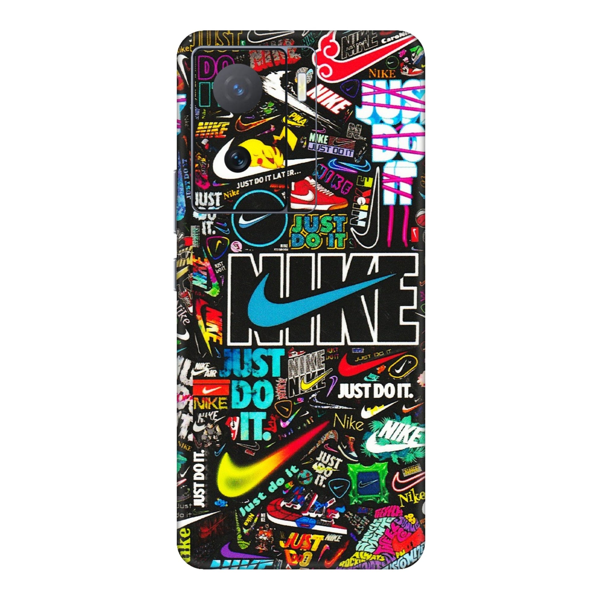 IQOO Phone Skins (All Models) - Just Do It Doodles - 3D Embossed Finish (L-166) IQOO Z7