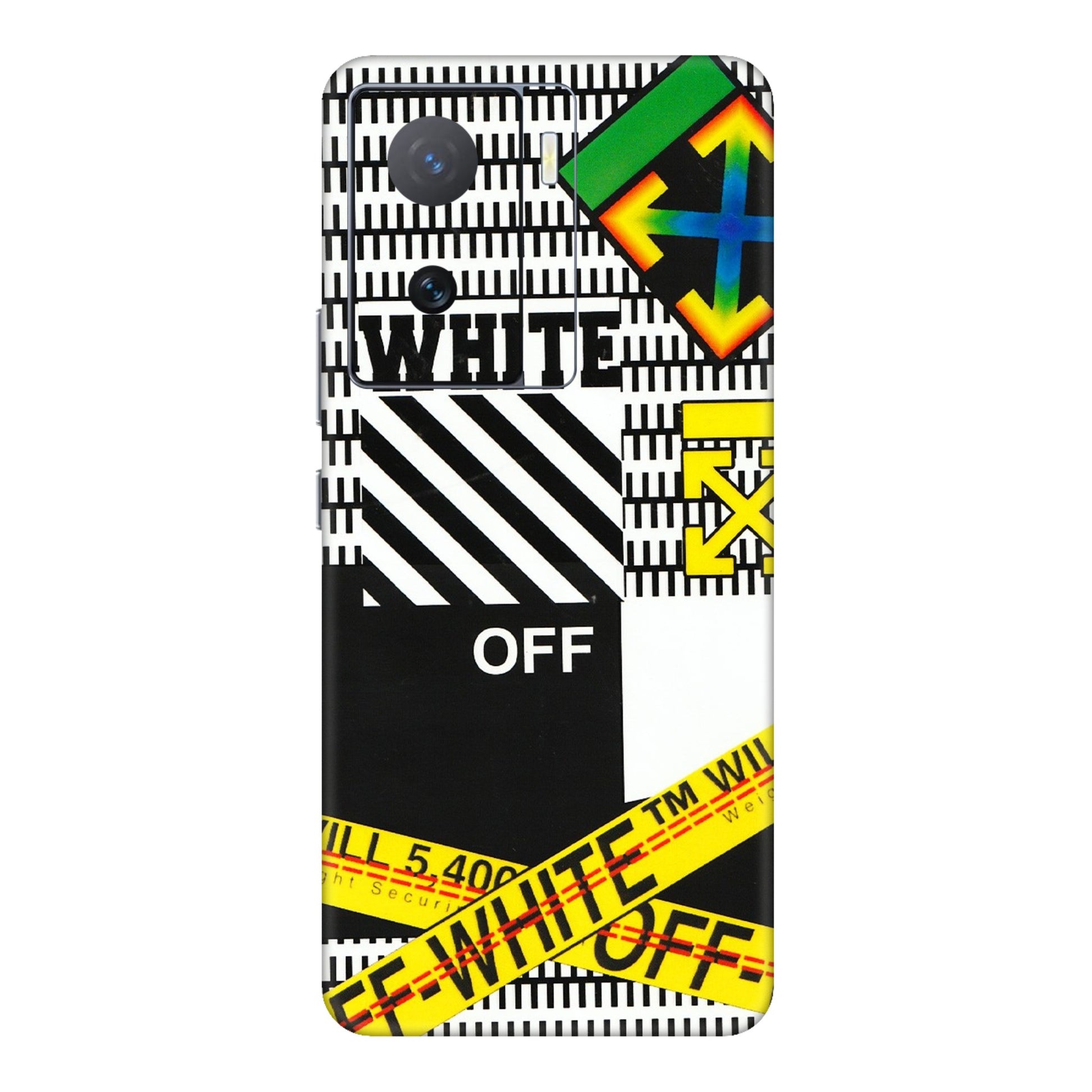 IQOO Phone Skins (All Models) - White Off Abstract - 3D Embossed Finish (L-172) IQOO Z7