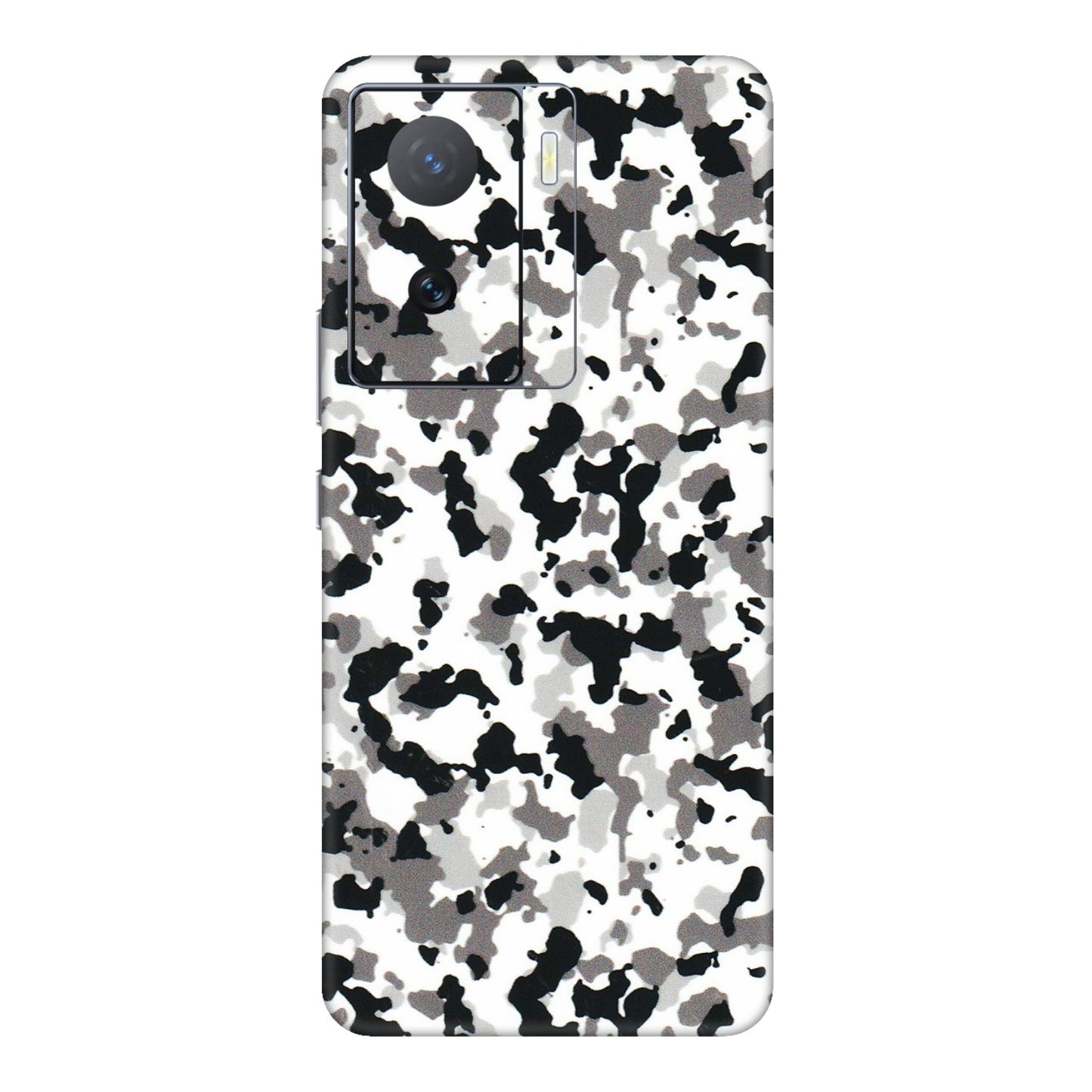 IQOO Phone Skins (All Models) - White Black Camouflage - 3D Embossed Finish (L-18) IQOO Z7