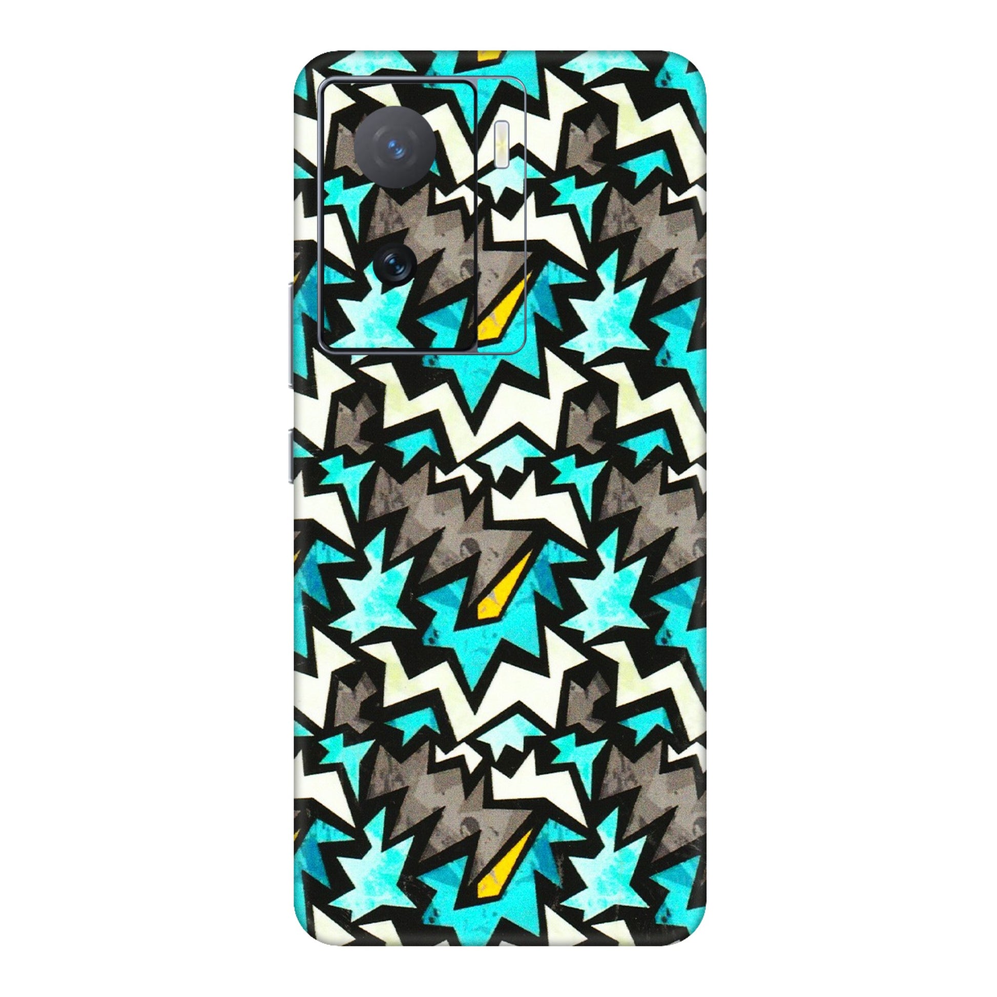IQOO Phone Skins (All Models) - Funky Zig Zag - 3D Embossed Finish (L-223) IQOO Z7