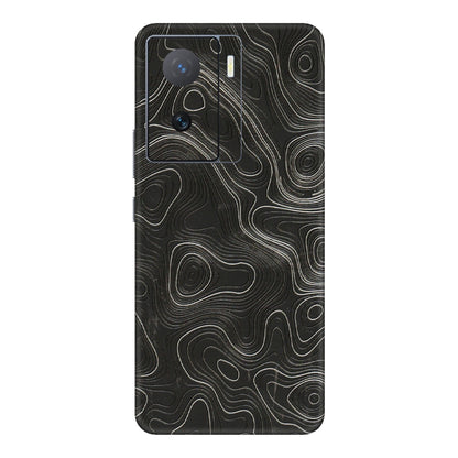 IQOO Phone Skins (All Models) - Abstract White Line Map - 3D Embossed Finish (L-269) IQOO Z7